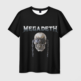 Мужская футболка 3D с принтом Megadeth в Тюмени, 100% полиэфир | прямой крой, круглый вырез горловины, длина до линии бедер | megadeth | rock | trash metal | мега | мегадетх | метал | рок