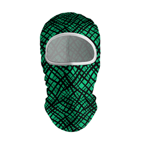 Балаклава 3D с принтом Абстрактный зелено-черный узор , 100% полиэстер, ткань с особыми свойствами — Activecool | плотность 150–180 г/м2; хорошо тянется, но при этом сохраняет форму. Закрывает шею, вокруг отверстия для глаз кайма. Единый размер | абстрактный | зеленый | креативный камуфляж | линии | молодежный | полосатый | черный
