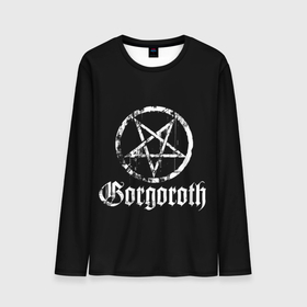 Мужской лонгслив 3D с принтом Gorgoroth в Санкт-Петербурге, 100% полиэстер | длинные рукава, круглый вырез горловины, полуприлегающий силуэт | Тематика изображения на принте: blackmetal | gorgoroth | metal | rock | блэк метал | горгоротх | группы | рок | роцк