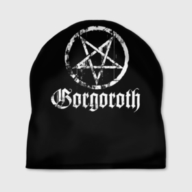 Шапка 3D с принтом Gorgoroth в Санкт-Петербурге, 100% полиэстер | универсальный размер, печать по всей поверхности изделия | Тематика изображения на принте: blackmetal | gorgoroth | metal | rock | блэк метал | горгоротх | группы | рок | роцк