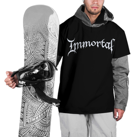 Накидка на куртку 3D с принтом Immortal в Белгороде, 100% полиэстер |  | black metal | immortal | rock | иммортал | метал | рок