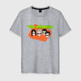 Мужская футболка хлопок с принтом The offspring в Белгороде, 100% хлопок | прямой крой, круглый вырез горловины, длина до линии бедер, слегка спущенное плечо. | the offspring | группа | музыка | оффспринг