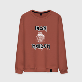 Мужской свитшот хлопок с принтом IRON MAIDEN | АЙРОН МЕЙДЕН (Z) в Тюмени, 100% хлопок |  | iron maiden | logo | music | rock | айрон мэйден | железная дева | лого | музик | рок | стив харрис | ужасы | хеви метал
