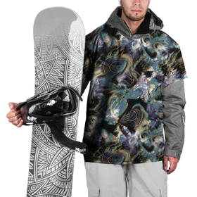 Накидка на куртку 3D с принтом Узор для рыбака  в Кировске, 100% полиэстер |  | Тематика изображения на принте: абстрактный | болото | камуфляж | модный | река | рыба | рыбалка | современный | хобби