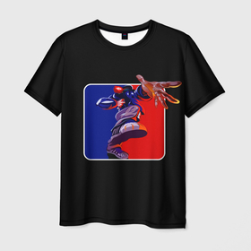 Мужская футболка 3D с принтом Logo LB в Тюмени, 100% полиэфир | прямой крой, круглый вырез горловины, длина до линии бедер | alternative | limp bizkit | limpbizkit | metall | music | rock | альтернатива | лимп бизкит | лимпбискит | металл | музыка | рок | фред дёрст