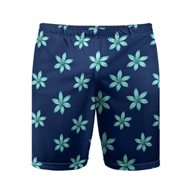 Мужские шорты спортивные с принтом Цветы | Голубые ,  |  | весна | дерево | природа | розы | цветок | цветы