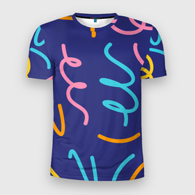 Мужская футболка 3D спортивная с принтом Одноцветная ячейка , 100% полиэстер с улучшенными характеристиками | приталенный силуэт, круглая горловина, широкие плечи, сужается к линии бедра | крем | радостный праздник | спагетти | хлопок | цветная бумага