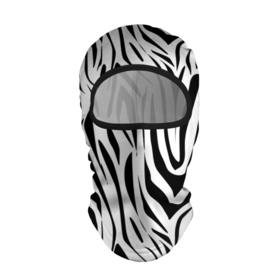 Балаклава 3D с принтом Черно-белая зебра в Санкт-Петербурге, 100% полиэстер, ткань с особыми свойствами — Activecool | плотность 150–180 г/м2; хорошо тянется, но при этом сохраняет форму. Закрывает шею, вокруг отверстия для глаз кайма. Единый размер | Тематика изображения на принте: зебра | модный | молодежный | популярный | современный | тигровый | тренд | черно белый