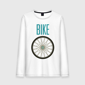 Мужской лонгслив хлопок с принтом Велосипед, колесо в Кировске, 100% хлопок |  | bike | байк | вело | велобайк | велосипед | велосипедные | велоспорт | для велосипеда | колесо | спорт