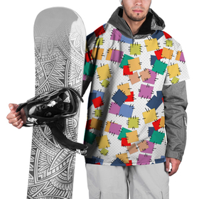 Накидка на куртку 3D с принтом Ретро  узор-заплатки.  в Тюмени, 100% полиэстер |  | Тематика изображения на принте: деревенский | детский | для малышей | заплатки | пэчворк | разноцветный узор | ретро