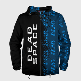 Мужская ветровка 3D с принтом Dead Space - Strokes (Pattern) в Санкт-Петербурге, 100% полиэстер | подол и капюшон оформлены резинкой с фиксаторами, два кармана без застежек по бокам, один потайной карман на груди | dead | deadspace | game | games | logo | space | дэд | дэдспейс | знак | космос | краска | лого | мертвый | паттерн | символ | спейс