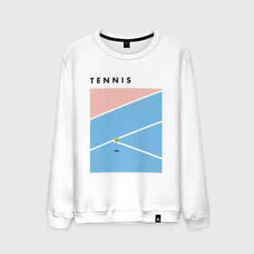 Мужской свитшот хлопок с принтом Теннис большой в Курске, 100% хлопок |  | tennis | большой | большой теннис | спорт | спортивная | теннис | теннисная