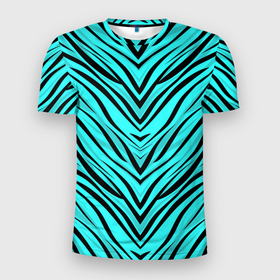 Мужская футболка 3D спортивная с принтом Абстратный полосатый узор  в Новосибирске, 100% полиэстер с улучшенными характеристиками | приталенный силуэт, круглая горловина, широкие плечи, сужается к линии бедра | абстрактный | в полоску | зебра | летний | полосатый | современный | тигровый