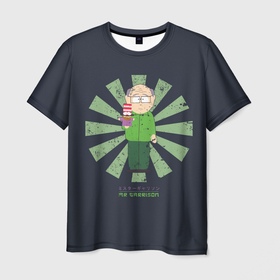 Мужская футболка 3D с принтом Мистер Гаррисон , 100% полиэфир | прямой крой, круглый вырез горловины, длина до линии бедер | mr garrison | south park | мистер гаррисон | мистер шляпа | мульт | мультфильм | южный парк