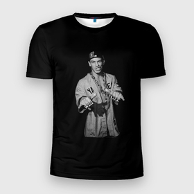 Мужская футболка 3D спортивная с принтом John Cena в Тюмени, 100% полиэстер с улучшенными характеристиками | приталенный силуэт, круглая горловина, широкие плечи, сужается к линии бедра | wrestling | you cant see me | буквы | джон сина | знаменитость | кепка | человек