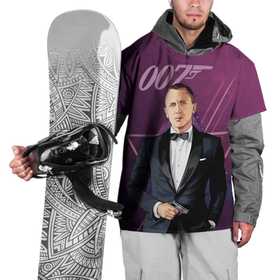 Накидка на куртку 3D с принтом агент 007 Джеймс Бонд в Кировске, 100% полиэстер |  | 007 | bond | james bond | no time to die | бонд | джеймс бонд | кино | не время умирать