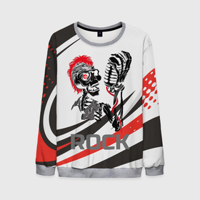 Мужской свитшот 3D с принтом Punk music в Ухте, 100% полиэстер с мягким внутренним слоем | круглый вырез горловины, мягкая резинка на манжетах и поясе, свободная посадка по фигуре | punk | металл | музыка | музыкант | панк | рок | рокер