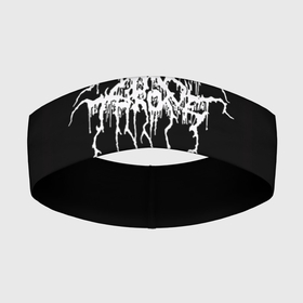 Повязка на голову 3D с принтом Darkthrone в Екатеринбурге,  |  | darkthrone | metal | rock | блэк метал | дарктрон | метал | рок | темный трон