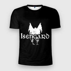 Мужская футболка 3D спортивная с принтом Isengard в Белгороде, 100% полиэстер с улучшенными характеристиками | приталенный силуэт, круглая горловина, широкие плечи, сужается к линии бедра | isengard | metal | rock | блэк метал | исенгард | метал | рок