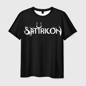 Мужская футболка 3D с принтом Satyricon | Сатирикон в Тюмени, 100% полиэфир | прямой крой, круглый вырез горловины, длина до линии бедер | Тематика изображения на принте: black metal | metal | rock | satyricon | блэк метал | метал | рок | сатирикон