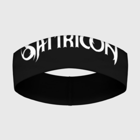Повязка на голову 3D с принтом Satyricon | Сатирикон в Кировске,  |  | Тематика изображения на принте: black metal | metal | rock | satyricon | блэк метал | метал | рок | сатирикон