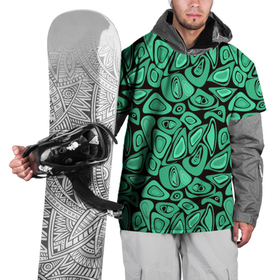 Накидка на куртку 3D с принтом Зеленый абстрактный узор в Курске, 100% полиэстер |  | Тематика изображения на принте: абстрактный | в горошек | граффити | детский современный | зелено черный | простой | ретро