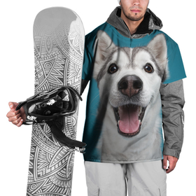 Накидка на куртку 3D с принтом Хаски в Белгороде, 100% полиэстер |  | Тематика изображения на принте: dog | дог | домашние животные | звери | сибирский хаски | собака | собаки | хаски