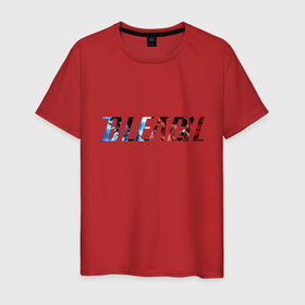 Мужская футболка хлопок с принтом Bleach логотип в Санкт-Петербурге, 100% хлопок | прямой крой, круглый вырез горловины, длина до линии бедер, слегка спущенное плечо. | bleach | банкай | ичиго куросаки | квинси | пустой | шинигами