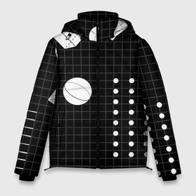 Мужская зимняя куртка 3D с принтом Черно белые фигуры 3D в Тюмени, верх — 100% полиэстер; подкладка — 100% полиэстер; утеплитель — 100% полиэстер | длина ниже бедра, свободный силуэт Оверсайз. Есть воротник-стойка, отстегивающийся капюшон и ветрозащитная планка. 

Боковые карманы с листочкой на кнопках и внутренний карман на молнии. | Тематика изображения на принте: геометрический | красочный | мода.3d | стиль | структура | текстура | ткань | узор | фон | цвет