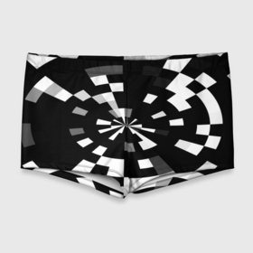 Мужские купальные плавки 3D с принтом Черно белый фон иллюзии , Полиэстер 85%, Спандекс 15% |  | Тематика изображения на принте: абстрактный | геометрический | дизайн | иллюзия | кривая | линии | пиксель | текстура | узор