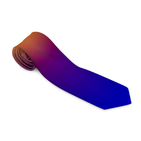 Галстук 3D с принтом Размытый оранжево фиолетовый в Кировске, 100% полиэстер | Длина 148 см; Плотность 150-180 г/м2 | Тематика изображения на принте: градиентный | для детей | летний | оранжевый | пламенный | популярный | размытый | разноцветный | современный | фиолетовый | фон