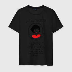 Мужская футболка хлопок с принтом Amelie Poulain в Белгороде, 100% хлопок | прямой крой, круглый вырез горловины, длина до линии бедер, слегка спущенное плечо. | amelie | art | drawing | french comedy | graphics | the fabulous destiny of amelie poulain | амели | графика | искусство | комедия | невероятная судьба амели пулен | рисунок | романтическая | французская