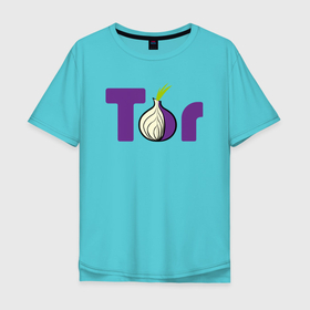 Мужская футболка хлопок Oversize с принтом ТОР / TOR PROJECT BROWSER в Тюмени, 100% хлопок | свободный крой, круглый ворот, “спинка” длиннее передней части | tor browser | torproject | анонимность | анонимный браузер | взлом | даркнет | зеркала | луковица | тор браузер | хакер | черный интернет.