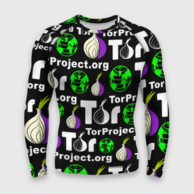 Мужской рашгард 3D с принтом ТОР  TOR PROJECT BROWSER в Екатеринбурге,  |  | tor browser | torproject | анонимность | анонимный браузер | взлом | даркнет | зеркала | луковица | тор браузер | хакер | черный интернет.