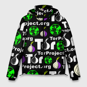 Мужская зимняя куртка 3D с принтом ТОР   TOR PROJECT BROWSER в Екатеринбурге, верх — 100% полиэстер; подкладка — 100% полиэстер; утеплитель — 100% полиэстер | длина ниже бедра, свободный силуэт Оверсайз. Есть воротник-стойка, отстегивающийся капюшон и ветрозащитная планка. 

Боковые карманы с листочкой на кнопках и внутренний карман на молнии. | tor browser | torproject | анонимность | анонимный браузер | взлом | даркнет | зеркала | луковица | тор браузер | хакер | черный интернет.