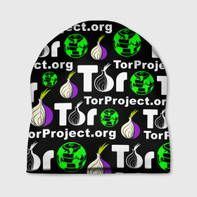 Шапка 3D с принтом ТОР / TOR PROJECT BROWSER в Екатеринбурге, 100% полиэстер | универсальный размер, печать по всей поверхности изделия | Тематика изображения на принте: tor browser | torproject | анонимность | анонимный браузер | взлом | даркнет | зеркала | луковица | тор браузер | хакер | черный интернет.