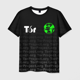 Мужская футболка 3D с принтом ТОР / TOR PROJECT BROWSER в Белгороде, 100% полиэфир | прямой крой, круглый вырез горловины, длина до линии бедер | tor browser | torproject | анонимность | анонимный браузер | взлом | даркнет | зеркала | луковица | тор браузер | хакер | черный интернет.