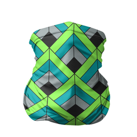 Бандана-труба 3D с принтом Шотландка   Plaid в Новосибирске, 100% полиэстер, ткань с особыми свойствами — Activecool | плотность 150‒180 г/м2; хорошо тянется, но сохраняет форму | геометрический | квадрат | куб | пересечение | стенка на стенку | черные дыры
