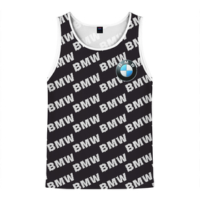 Мужская майка 3D с принтом BMW в Новосибирске, 100% полиэстер | круглая горловина, приталенный силуэт, длина до линии бедра. Пройма и горловина окантованы тонкой бейкой | Тематика изображения на принте: amg | benz | bmw | logo amg | logo bmw | mercedes | mercedes amg | mercedes benz | бмв | лого бмв | логотип амг | логотип бмв | логотип мерседес | машина | машина бмв | мерседес | мерседес амг | мерседес бенз | мерсэдэс | месед