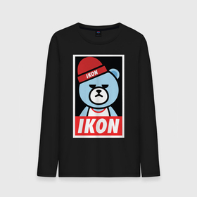 Мужской лонгслив хлопок с принтом IKON YG Bear Dope  в Петрозаводске, 100% хлопок |  | ikon yg bear dope | korean | kpop | obey | медведь | подчинись | подчиняйся