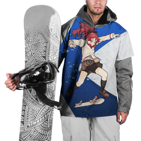 Накидка на куртку 3D с принтом Meow team в Тюмени, 100% полиэстер |  | anime | extreme | girl | meow | skateboard | sport | аниме | девочка | мяу | скейтборд | спорт | экстрим