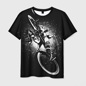 Мужская футболка 3D с принтом Sunday Funday в Новосибирске, 100% полиэфир | прямой крой, круглый вырез горловины, длина до линии бедер | Тематика изображения на принте: bike | bmx | extreme | sport | velo | бмикс | бэм | бэмик | вело | велосипед | велоспорт | спорт | экстрим