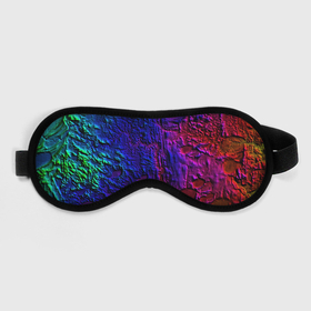 Маска для сна 3D с принтом NEON в городе Новоалтайск, внешний слой — 100% полиэфир, внутренний слой — 100% хлопок, между ними — поролон |  | maps | neon | paint | карта | краска | неон | рельеф