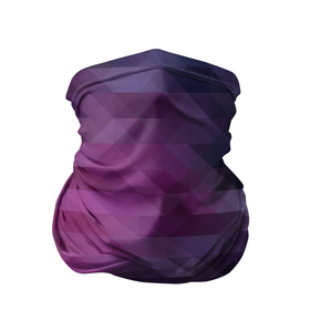 Бандана-труба 3D с принтом Фиолетово-бордовый узор  в Курске, 100% полиэстер, ткань с особыми свойствами — Activecool | плотность 150‒180 г/м2; хорошо тянется, но сохраняет форму | абстрактный | креативный | молодежный | полигональный популярный | современный | текстура | темно фиолетовый | узор