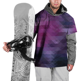 Накидка на куртку 3D с принтом Фиолетово-бордовый узор  в Екатеринбурге, 100% полиэстер |  | Тематика изображения на принте: абстрактный | креативный | молодежный | полигональный популярный | современный | текстура | темно фиолетовый | узор