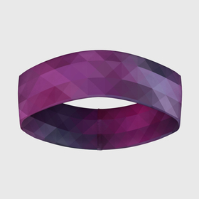 Повязка на голову 3D с принтом Фиолетово бордовый узор в Санкт-Петербурге,  |  | абстрактный | креативный | молодежный | полигональный популярный | современный | текстура | темно фиолетовый | узор