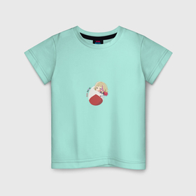 Детская футболка хлопок с принтом Рика Приоритет Чудо-яйца в Кировске, 100% хлопок | круглый вырез горловины, полуприлегающий силуэт, длина до линии бедер | аниме | бандитка rika | красный | чудо яйцо