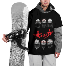 Накидка на куртку 3D с принтом АЛИСА , 100% полиэстер |  | metal | music | punk | rock | russian | алиса | группа | кинчев | красное | метал | музыка | небо | панк | петербург | питер | ретро | рок | русский | славян | черный