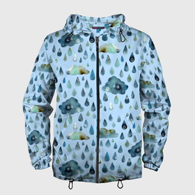 Мужская ветровка 3D с принтом Дождливая осень.Тучки и дождь , 100% полиэстер | подол и капюшон оформлены резинкой с фиксаторами, два кармана без застежек по бокам, один потайной карман на груди | Тематика изображения на принте: pattern | rain | sun | глобальное потепление | дождливо | дождливый | дождь | загрязнение | капли | ливень | морось | непогода | облака | осенний | осень | паттерн | погода | природа | проливной | тучи | экология