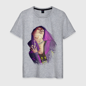 Мужская футболка хлопок с принтом Сьюзи Dead by Daylight  , 100% хлопок | прямой крой, круглый вырез горловины, длина до линии бедер, слегка спущенное плечо. | killer | legion | легион | неон | сьюзи